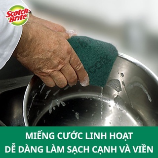 [Gói 5 miếng KHÔNG MÚT] Cước rửa chén siêu sạch 3x Scotch Brite 3M