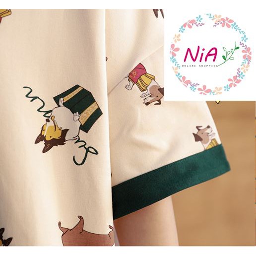 Bộ đồ ngủ, bộ đồ mặc nhà cotton siêu mát siêu mềm mịn