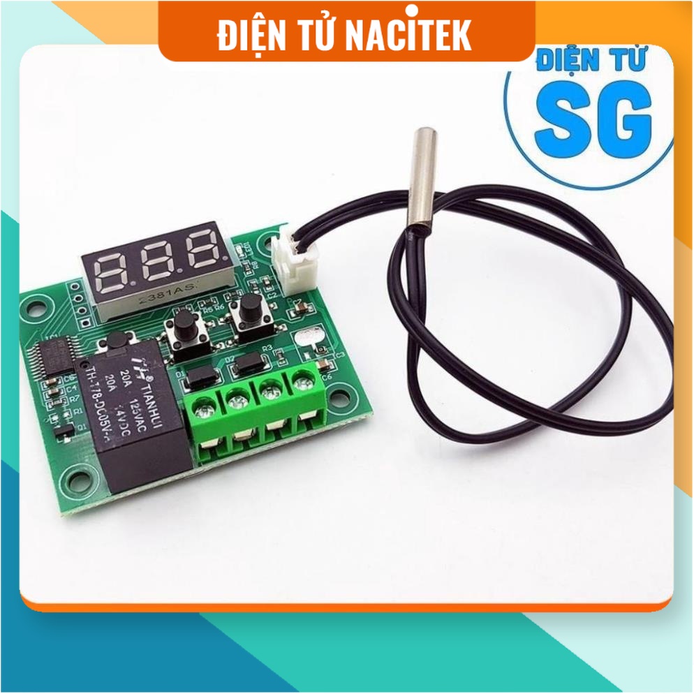 Mạch khống chế nhiệt độ relay chỉnh mức XH-W1209 5VDC - 12VDC