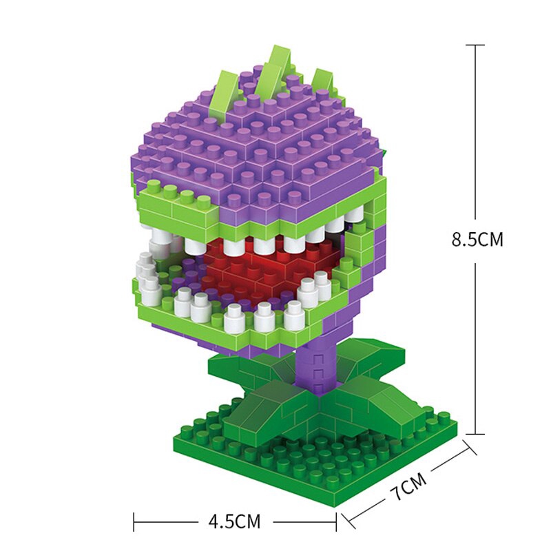 Mô hình lắp ráp lego họa tiết Plants Vs. Zombies