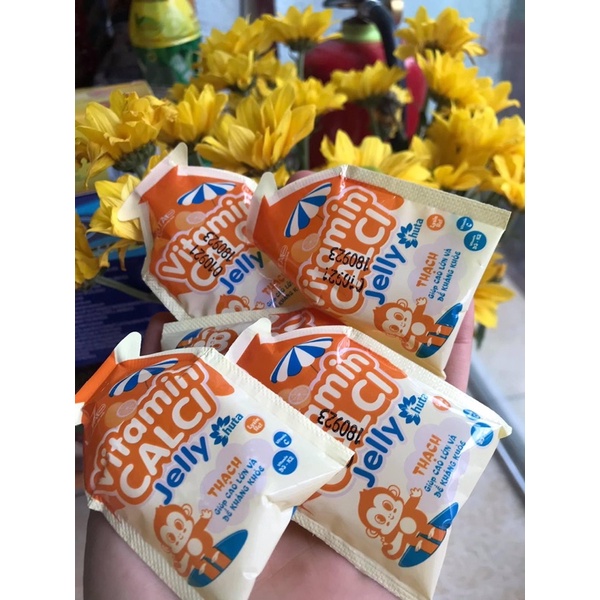Thạch Jelly Vitamin Calci zai zai ngon ngon - bổ sung canxi và tăng sức đề kháng