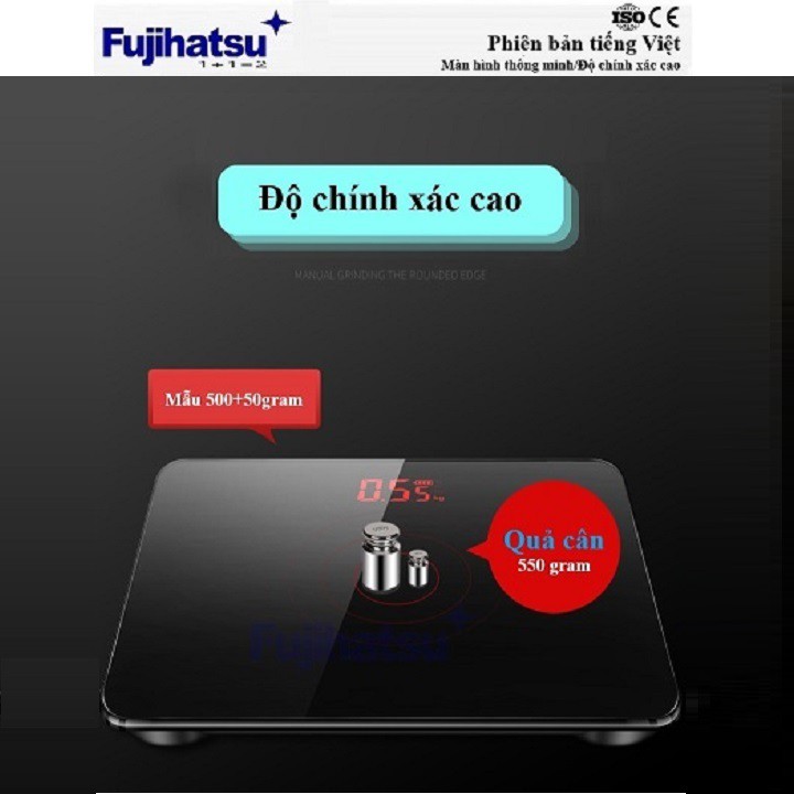 Cân Sức Khỏe, Cân Thông Minh Chính Hãng Fujihatsu FHS-01 - Phân Tích Lượng Mỡ Thừa, Chỉ số BMI, BMR. FHS-01