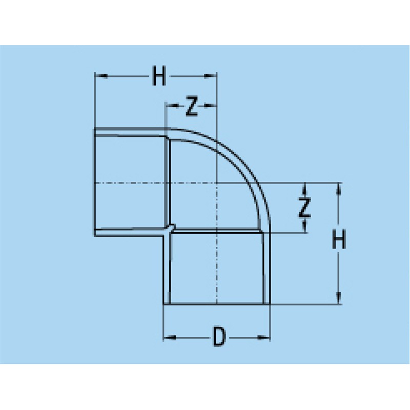 BÌNH MINH Co nhựa PVC D60_DN50, D90_DN80, D114_DN100 mỏng ( cút, co 90°, Nối góc 90°, Elbow) - KHẢI PHÁT ELECTRIC