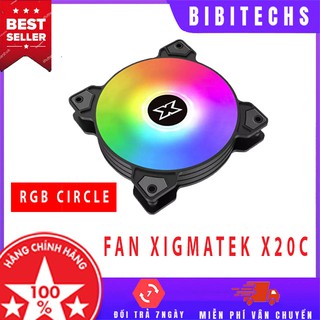 Fan case Xigmatek X20C ❤️FREESHIP❤️ RGB Circle, quạt tản nhiệt PC - BH chính hãng 06 tháng - Bibitechs