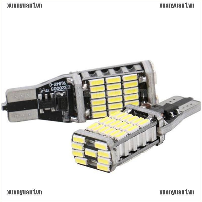 [XUANYUAN1] Đèn LED 2X T15 W16W 45 SMD 4014 Lùi Xe 6000K
