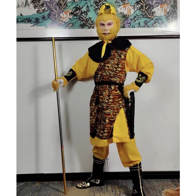 Set trang phục cosplay Tôn Ngộ Không - phim Tây Du Ký hàng chuẩn cao cấp.