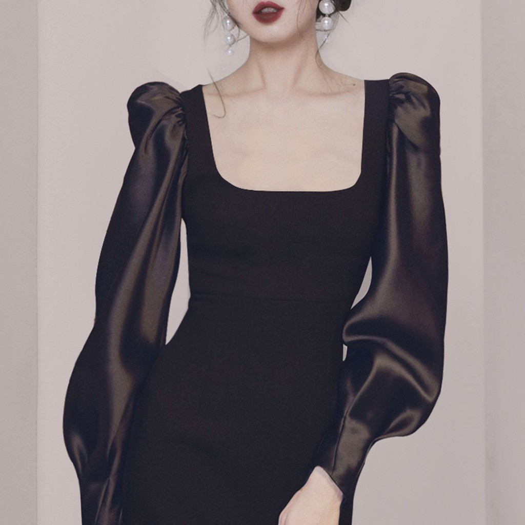 Đầm nữ dáng ôm tay dài mini Emilyshop