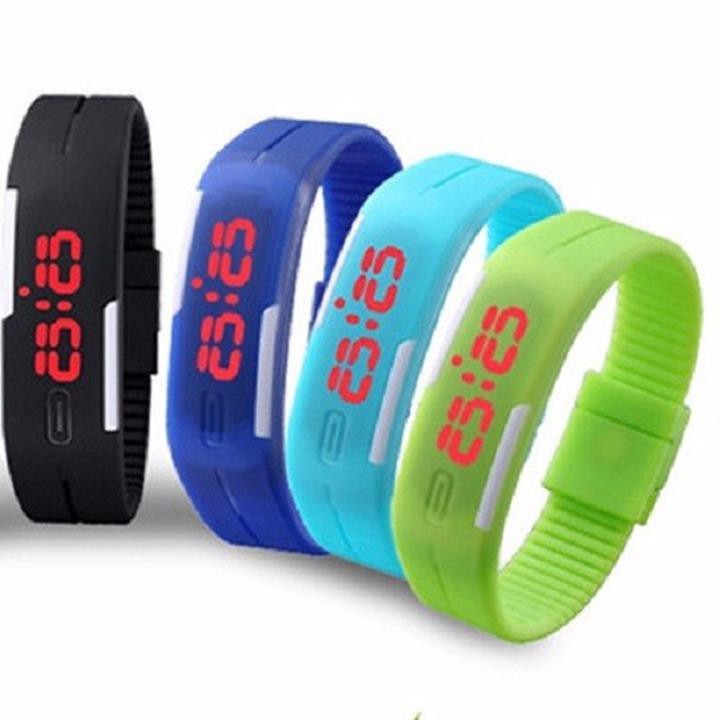 Đồng hồ dây nhựa dẻo Sport LED/Đồng hồ unisex thể thao Ulzzang chống nước mẫu mới cực hot