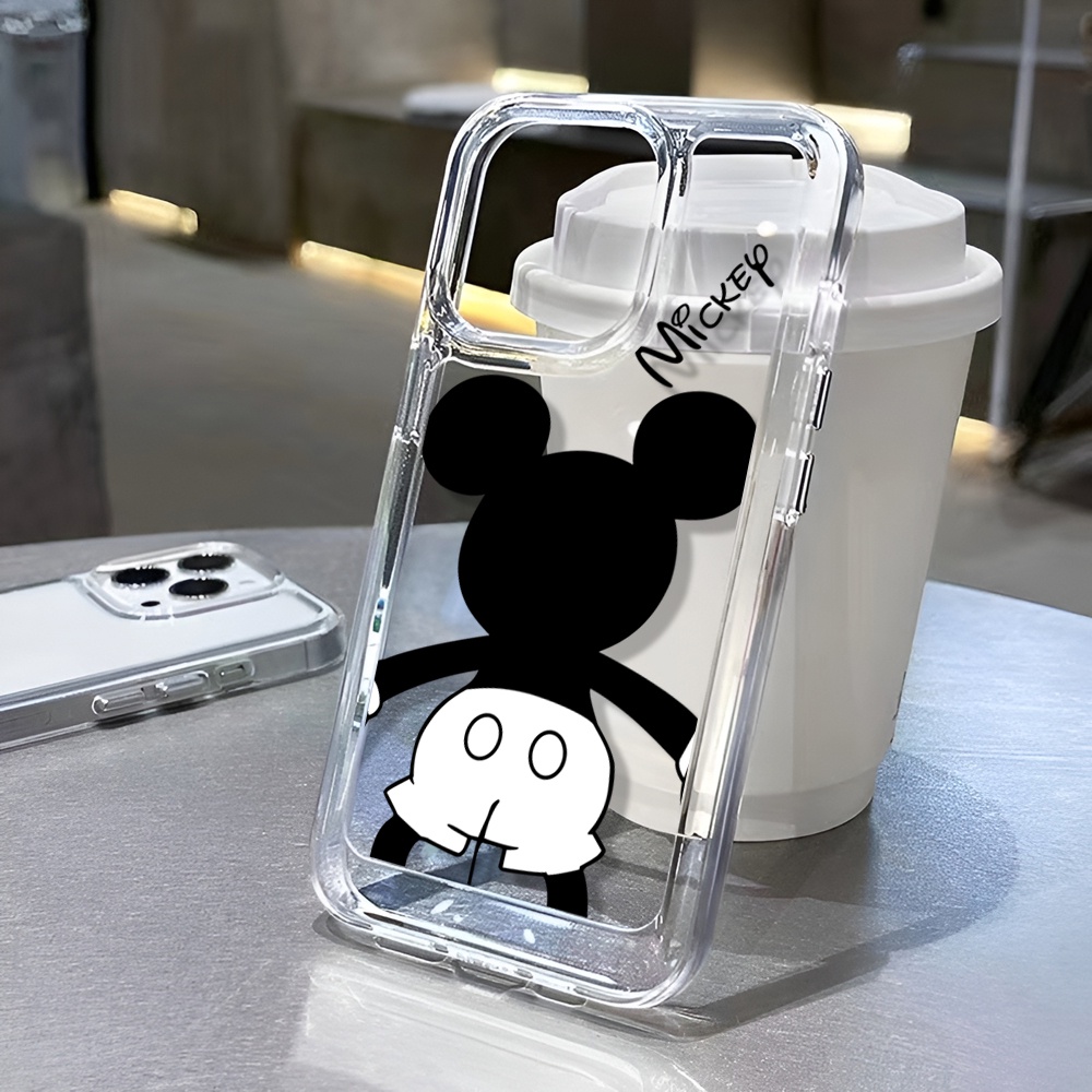 Ốp Điện Thoại Trong Suốt In Hình Mickey Cho iphone 14 Plus 11 13promax 12 7Plus X XS Max 7 8 SE 2020
