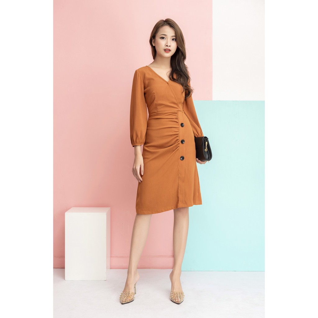 Váy Suông Xẻ Tà Full Màu