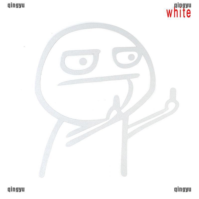 Sticker hình vui nhộn dùng dán trang trí xe hơi kích thước 150 x 137 mm