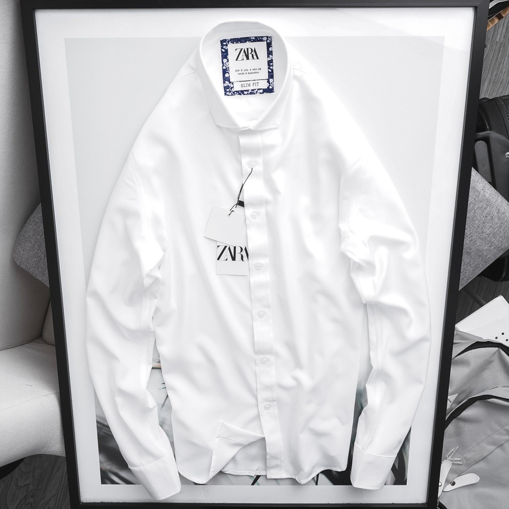 [FREESHIP] Áo sơ mi trơn [ZARA][PHỐI CỔ] cực đẹp,chất vải siêu mịn, siêu mát, không nhăn | BigBuy360 - bigbuy360.vn