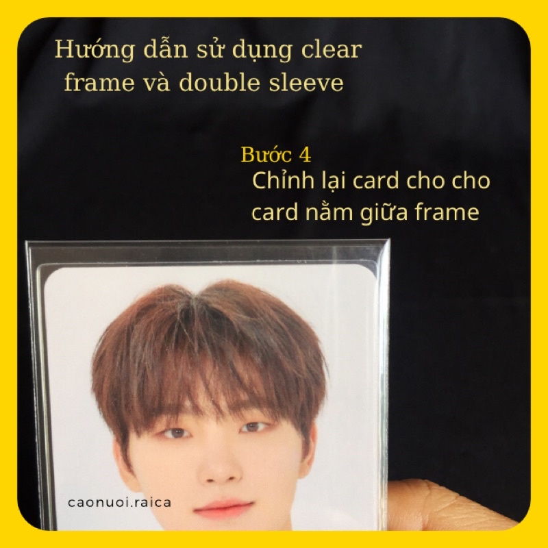 FRAME TRONG SUỐT BẢO VỆ CARD - CLEAR FRAME PHOTOCARD Cáo nuôi rái cá