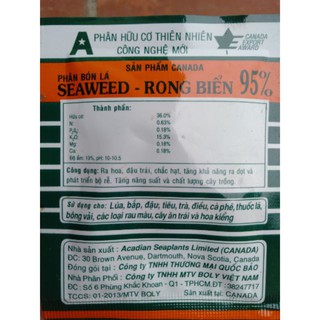 Phân bón lá - phân hữu cơ Rong biển
