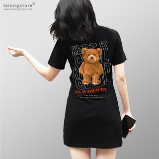 Đầm Polo Cotton Hoạ Tiết Gấu COOL có big size [mã 1425]