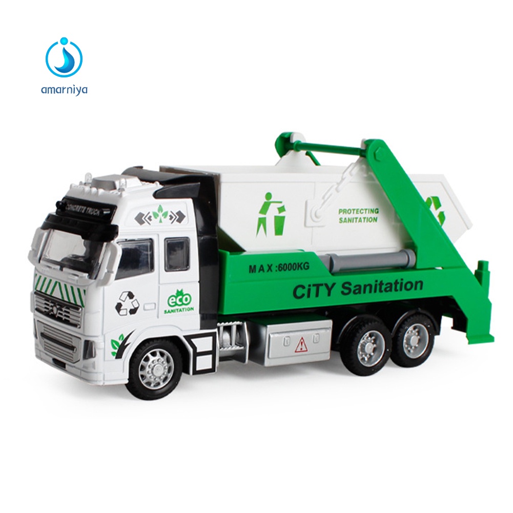 Đồ chơi xe tải thiết kế kéo lùi về sau bằng hợp kim cho bé