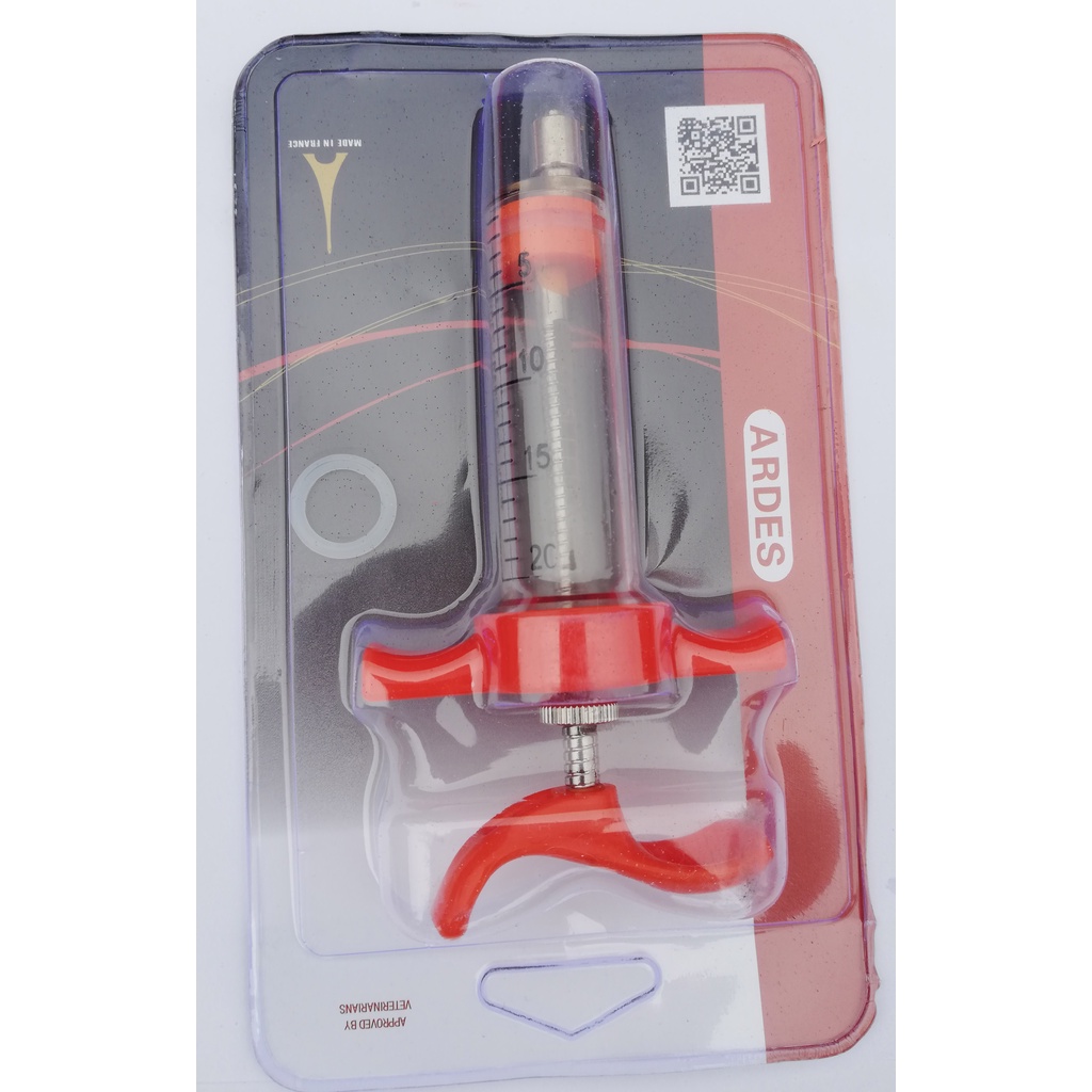 1 Cái Xi Lanh Ardes 20ml  Sử dụng nhựa Chuyên dùng trong thú y