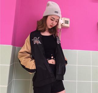 Áo khoác Bomber thêu rồng ( ảnh thật cuối)