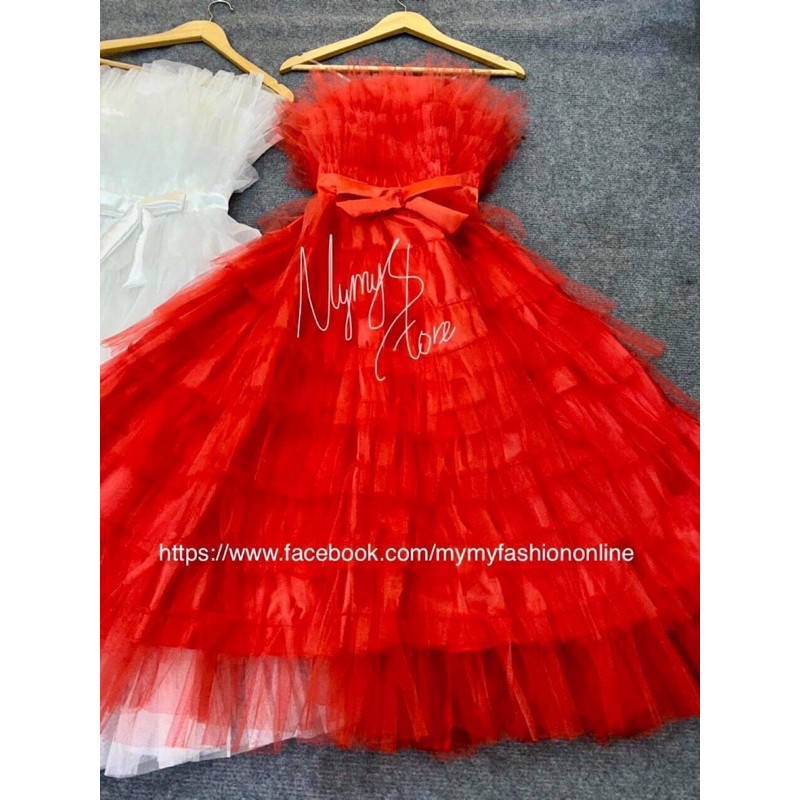 [Mã FATHANG5 giảm 10K đơn 50K] ĐẦM XOÈ LƯỚI XẾP TẦNG CAO CẤP - SIZE M/L đến 58kg - MS228V | BigBuy360 - bigbuy360.vn