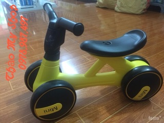 Xe chòi chân mini 4 bánh (ảnh thật)