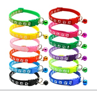 Vòng cổ dây dù in hình chân chó cún con đáng yêu dễ thương dành cho chó mèo thú cưng giá rẻ