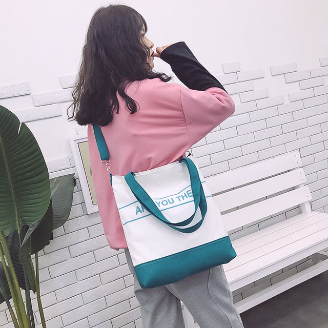 [TSP31]Túi tote💗💗💗[VẢI DÀY - TIỆN LỢI ]💗💗💗  Túi tote Vải được thiết kế 2 dây đeo chéo phong cách Hàn Quốc cực HOT