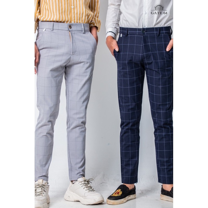 QUẦN NAM KẺ CARO ỐNG BÓ CÁC MÀU ĐẸP (CÓ BÁN SỈ) | CARO LONG PANT FOR MALE | BigBuy360 - bigbuy360.vn