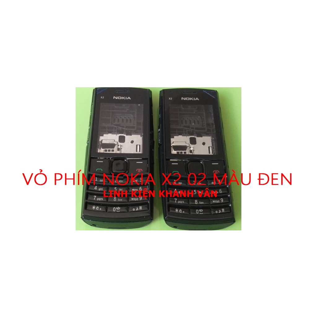 VỎ PHÍM NOKIA X2 02 MÀU ĐEN