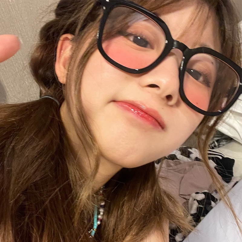 Mắt kính AY chống ánh sáng xanh tròng phẳng hiệu ứng gradient thời trang phong cách Hàn Quốc dành cho nữ