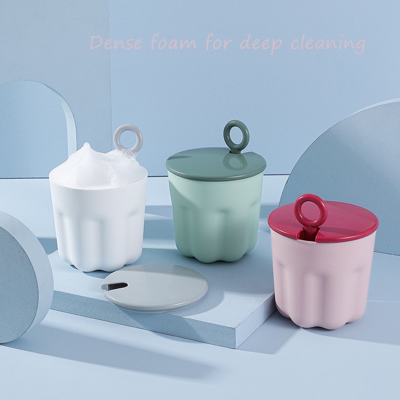 Dụng Cụ Tạo Bọt Sữa Rửa Mặt / Xà Phòng Hình Dáng Dễ Thương Nhỏ Gọn