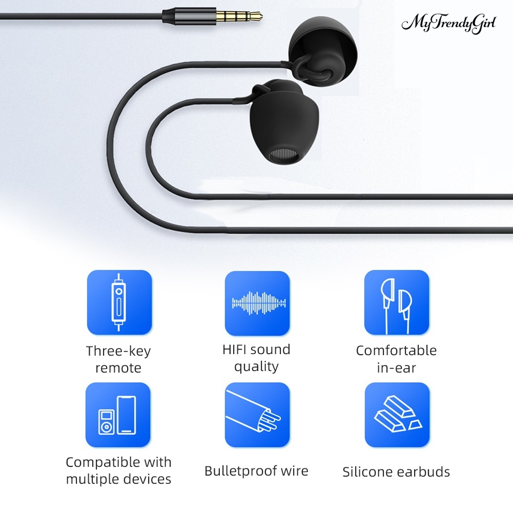 Tai Nghe Nhét Tai Silicone Chống Ồn Jack 3.5mm | BigBuy360 - bigbuy360.vn