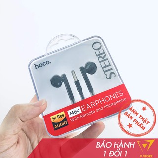 Tai nghe có dây hoco m64 nhét tai mic jack 3.5mm dài 1m2 đàn hồi cao âm thanh hay giá rẻ tuyệt vời tn1[hoco đà nẵng]