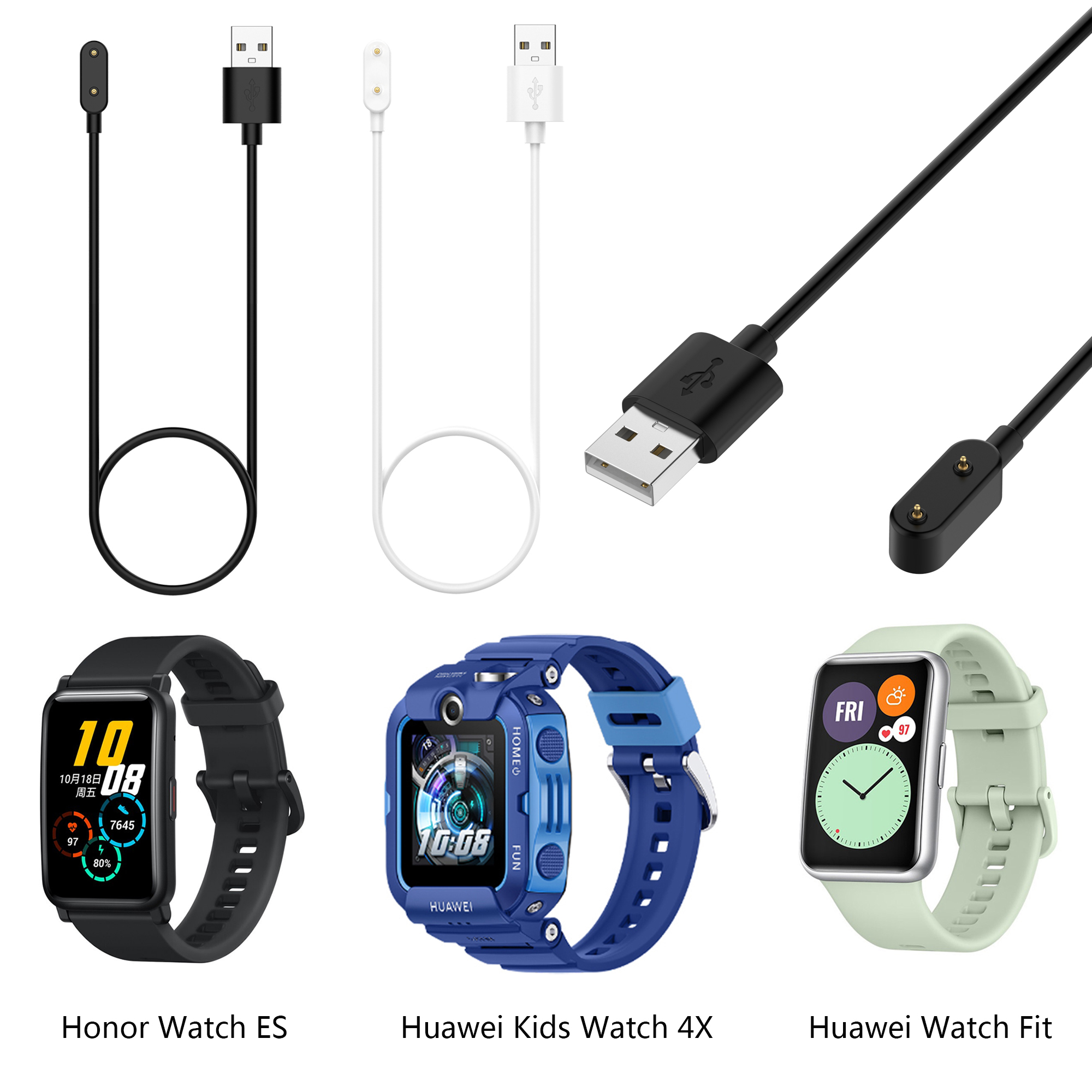 Cáp Sạc 1m Cho Đồng Hồ Thông Minh Huawei Watch Fit / Kids Watch 4x / Honor Es / Honor Band 6 / Huawei Band 6 Tiện Dụng