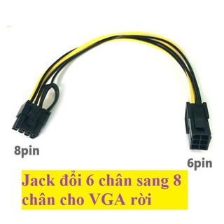 Dây cáp chuyển đổi từ 6-Pin sang 8-Pin PCI-E cho card đồ họa
