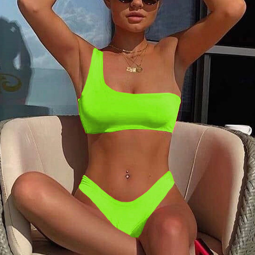 Bikini Màu Trơn Có Mút Nâng Ngực Thời Trang Quyến Rũ Cho Nữ | BigBuy360 - bigbuy360.vn