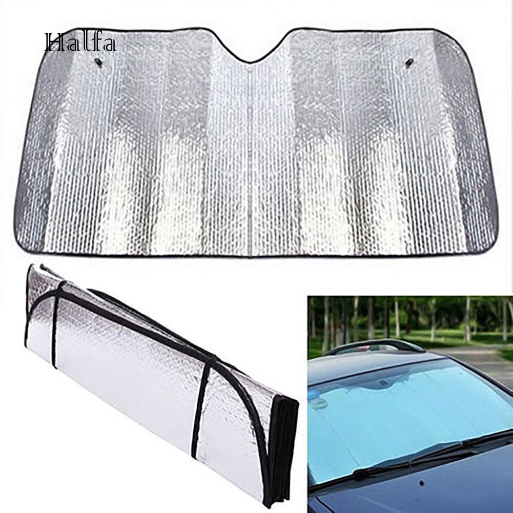 Hl HL HL HL☆Tấm Chắn Nắng Chống Tia UV Bằng Lá Nhôm Cho Kính Chắn Gió Xe Hơi