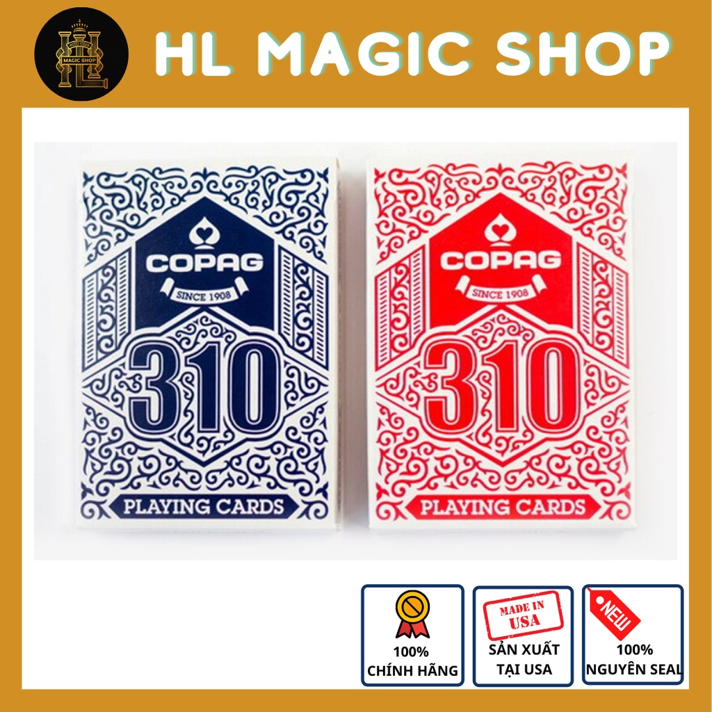 Bộ bài tây, bài ảo thuât Copag 310 Playing Cards - Bài Mỹ - Hàng Chính Hãng