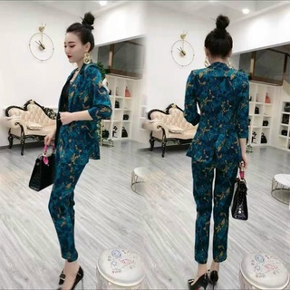 Set vest tay lỡ họa tiết kèm áo trong