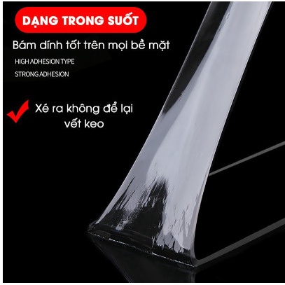 Băng dính 2 hai mặt keo dán trắng đa năng trong suốt 3m - Băng Keo Trong Suốt Chất Liệu Silicon Nano Siêu Dính