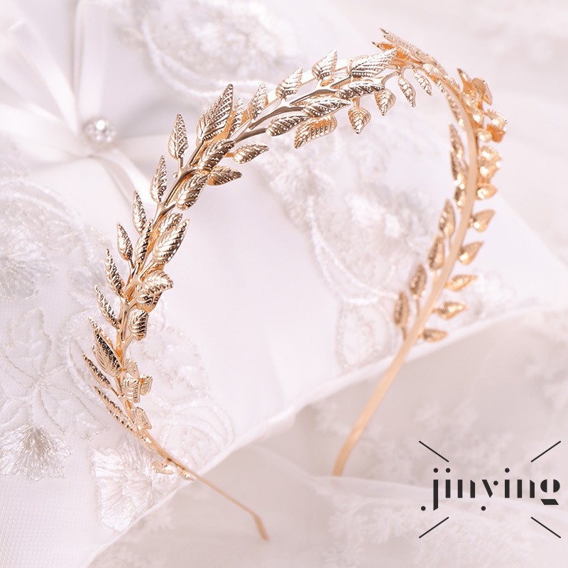 GETNOIVAS Cài tóc hình chiếc lá đính đá thanh lịch dành cho nữ