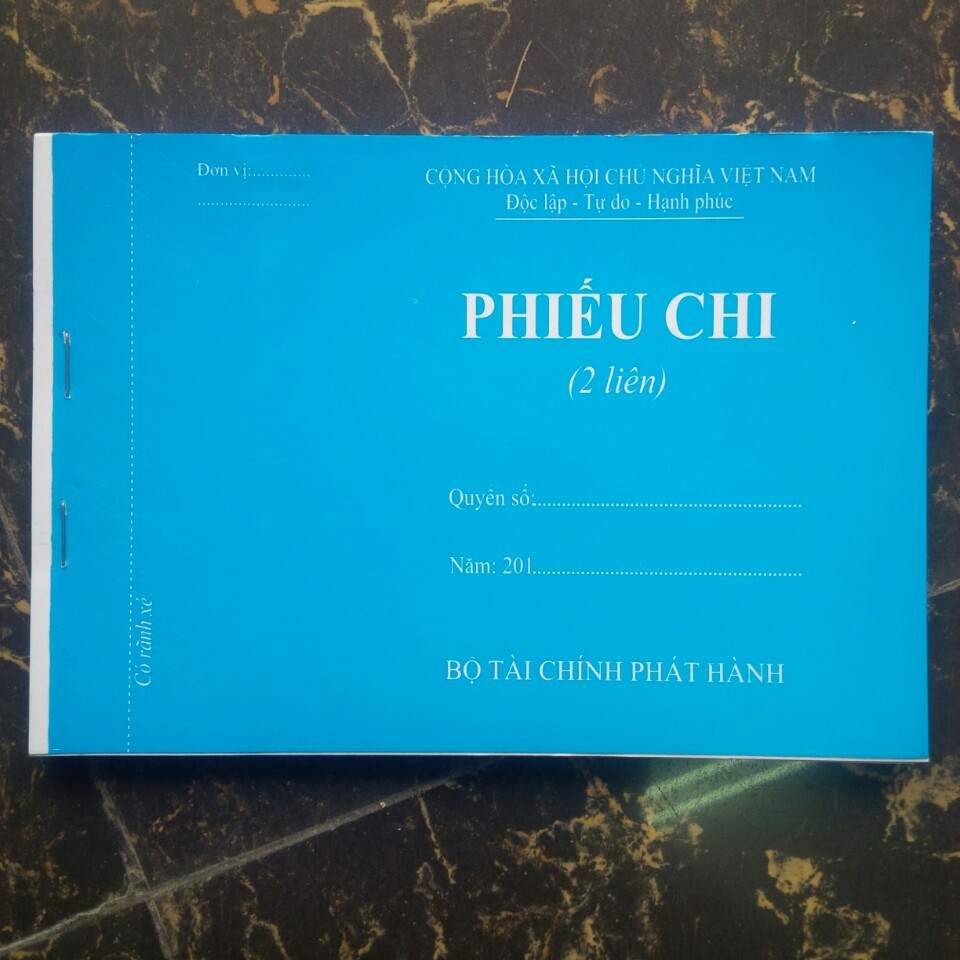 10 Phiếu chi 2 liên/3 liên loại dày 100 tờ