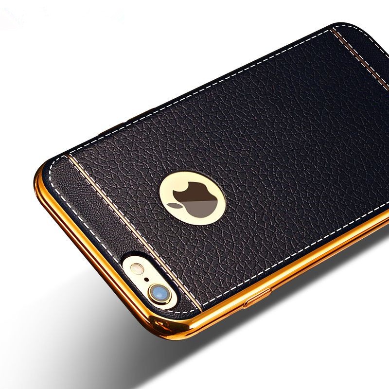 Ốp lưng da cao cấp Litchi bọc da mềm Vỏ điện thoại siêu mỏng cho iPhone 6 6S 7 8 plus X XR XS MAX 11 PRO MAX