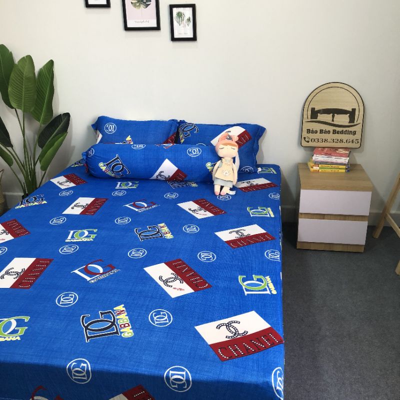 Bô ga và vỏ gối thun Hàn Thương Hiệu - drap thun Hàn