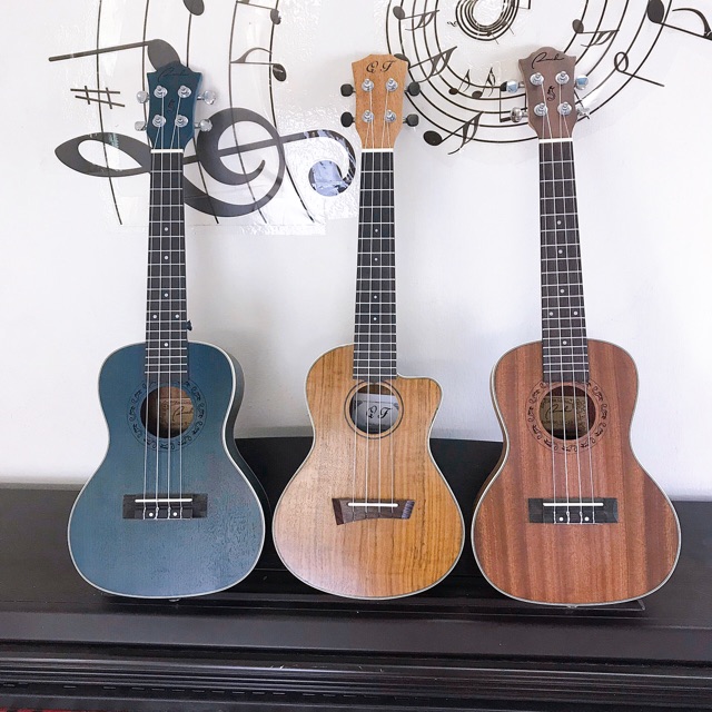 Đàn ukulele concert gỗ mộc size 23 tặng phụ kiện chất lượng