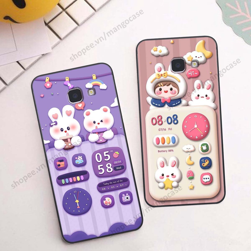 Ốp lưng Samsung J7 Prime hình gấu, thỏ, đồng hồ cute dễ thương