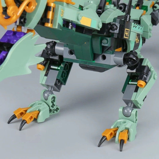 Bộ Sưu Tập 544 Khối Xếp Hình Lego Ninjago Green Ninja Mech Dragon
