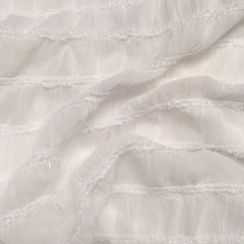 Vải voan nhún kẻ