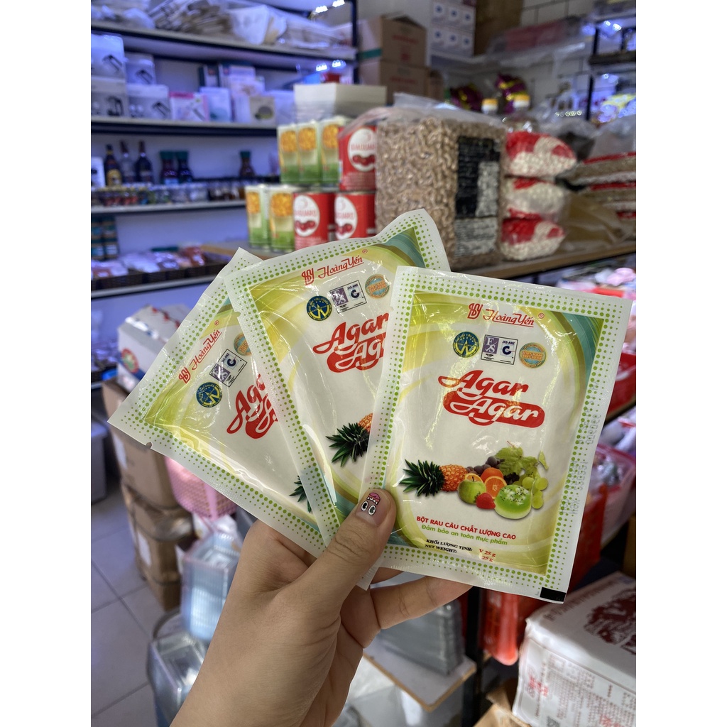 Thạch agar Hoàng Yến 25g