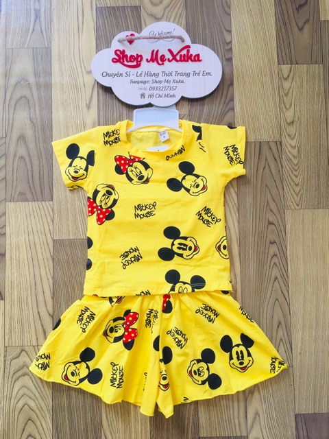 Set bộ Mickey bé gái nhiều màu