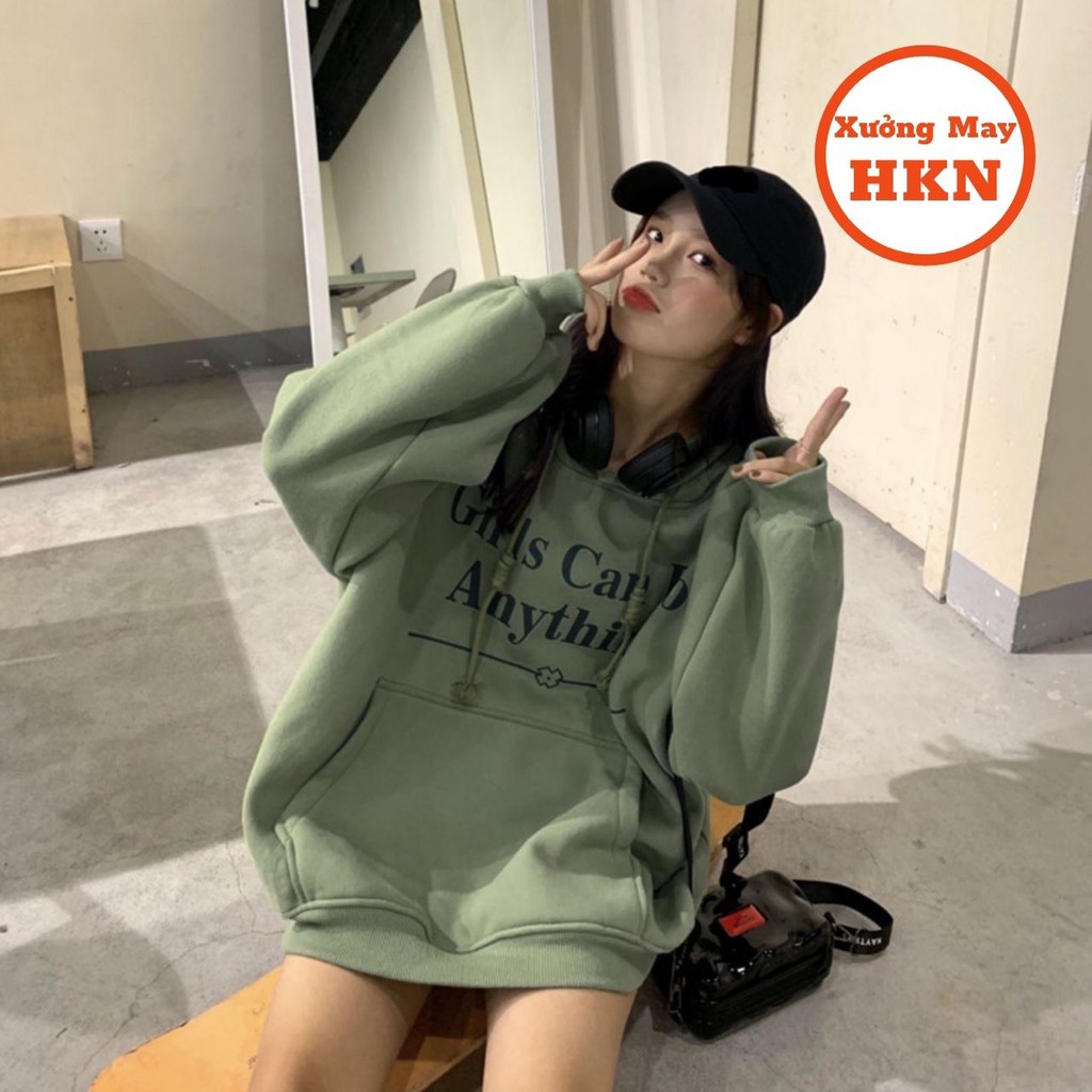 Áo Hoodie Girl Dài Tay Có Mũ Phong Cách Mã 689 Xưởng May HKN | BigBuy360 - bigbuy360.vn